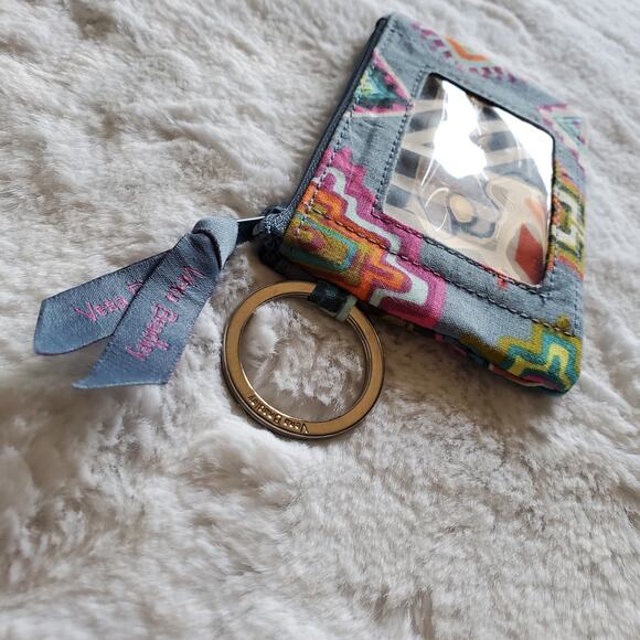 Vera Bradley Zip ID Case in Painted Medallion Pattern - Picture 3 of 4